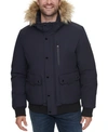 CALVIN KLEIN MEN'S SNORKEL JACKET WITH REMOVABLE FAUX-FUR HOOD