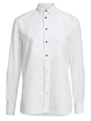 Ralph Lauren Wingtip-collar Tuxedo Shirt In White
