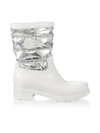 MONCLER WOMEN'S GISELE QUILTED METALLIC BOOTS,0400011840275