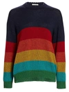 MOTHER COLORBLOCK WOOL KNIT SWEATER,400012046152