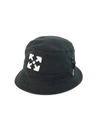 OFF-WHITE MEN'S ARROW BUCKET HAT,0400012025241