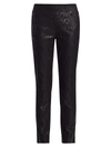 NIC + ZOE, PLUS SIZE PETITE EMBOSSED SNAKE-PRINT SLIM-FIT WONDERSTRETCH PANTS,400012025449