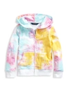 RALPH LAUREN LITTLE GIRL'S & GIRL'S TERRY TIE-DYE HOODIE,400012274194