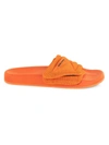 Heron Preston Logo-appliquéd Mesh Slides In Orange