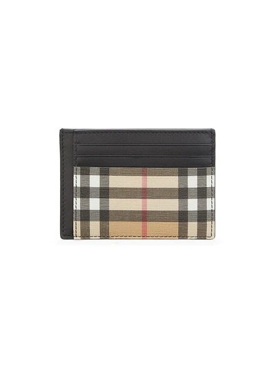 Burberry Chase Vintage Check Cardholder In Beige