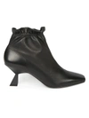GIVENCHY WOMEN'S ELASTICIZED SQUARE-TOE LEATHER BOOTIES,0400012515424