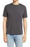 Frame Round-neck Cotton T-shirt In Faded Noir