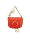 See By Chloé Women's Hana Leather Keychain In Happy Orange