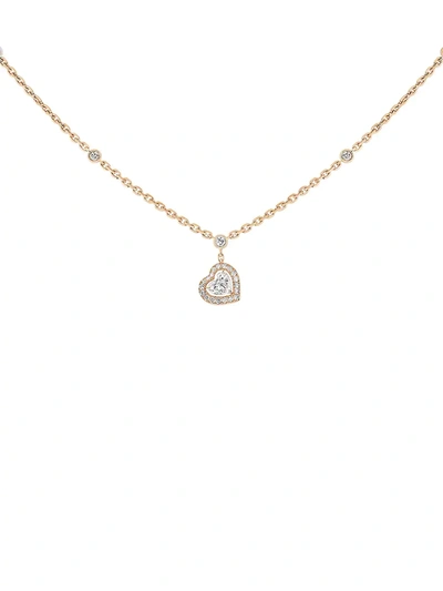 Messika Women's Joy Coeur 18k Rose Gold & Diamond Pendant Necklace In Pink Gold