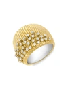 HUEB BAHIA 18K YELLOW GOLD & DIAMOND RING,400090665791