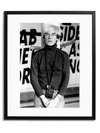 SONIC EDITIONS WARHOL IN LONDON 1984 FRAMED PHOTO,400099232318