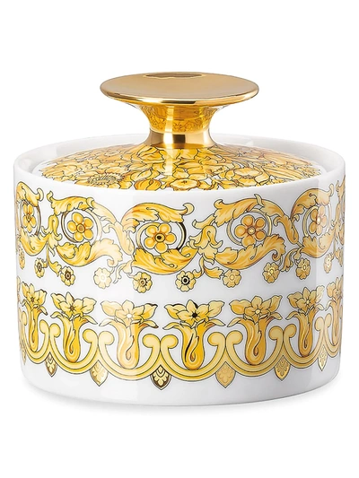 Versace Medusa Rhapsody Covered Sugar Bowl In Pattern