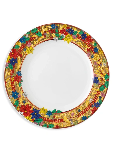 Versace Holiday Alphabet Porcelain Salad Plate