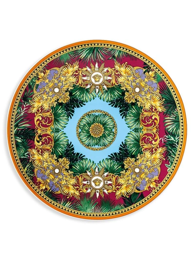 Versace Animalier Porcelain Service Plate In Multi