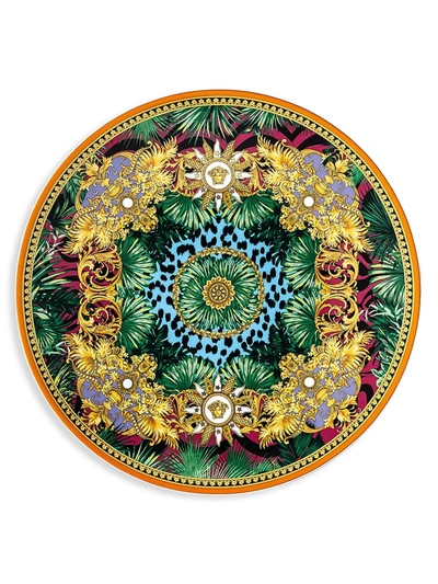 Versace Animalier Wild Porcelain Service Plate In Pattern