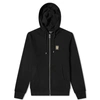 Belstaff Black French Terry Zip Hoodie In Black