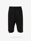 Alexander Mcqueen Cotton Bermuda With Logo In Black