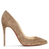 Christian Louboutin Kate 100 Tan Suede Pumps