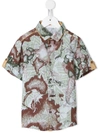 ALVIERO MARTINI MAP-PRINT SHIRT