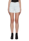 J BRAND 'JULES' STRIPED COMFORT STRETCH DENIM SHORTS