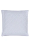 Matouk Matteo Quilted Euro Sham In Azure