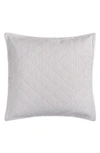 Matouk Matteo Quilted Euro Sham In Bark