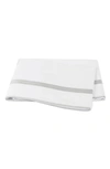 Matouk Louise 500 Thread Flat Sheet In Silver