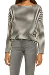 Allsaints Rita Stripe Top In Black