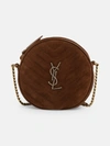 SAINT LAURENT TRACOLLA MONOG. VELLUTO MARRON