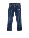 DSQUARED2 RIPPED JEANS IN BLUE