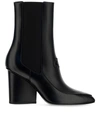 FERRAGAMO MARINE CALFSKIN ANKLE BOOTS