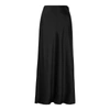 Vince Womens Black Flared High-rise Crushed Satin Midi Skirt S In Black