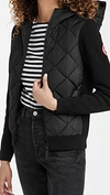 CANADA GOOSE HYBRIDGE QUILTED KNIT HOODIE,CANAD30408