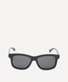 Gucci Men's Square Solid Injection Sunglasses In Black