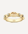 GUCCI GOLD GG RUNNING DIAMOND RING,000714486