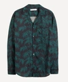 DESMOND & DEMPSEY BYRON LEAF COTTON PYJAMA SHIRT,000716144