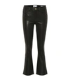 FRAME Le Crop Flare Leather Pant