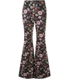 ADAM LIPPES Floral Printed High Waist Flare Pant