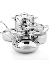 CUISINART FRENCH CLASSIC TRI-PLY STAINLESS STEEL 10 PIECE COOKWARE SET