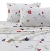 TRIBECA LIVING FLANNEL FLORAL GARDEN 170-GSM COTTON EXTRA DEEP POCKET PRINTED FULL SHEET SET