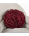 SARO LIFESTYLE ROSE DECORATIVE PILLOW, 16" ROUND