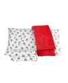 SANDERS CLOSEOUT! SANDERS HOLIDAY MICROFIBER 5 PIECE KING SHEET SET AND THROW BEDDING