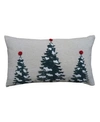 CHICOS HOME CHICOS HOME EVERGREEN TREES DECORATIVE PILLOW, 14" X 24"