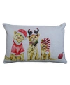 Chicos Home Christmas Cats Decorative Pillow, 14" X 20" In Open Miscellaneous