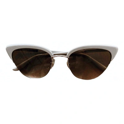 Pre-owned Sunday Somewhere Beige Metal Sunglasses