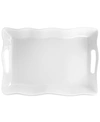 Q SQUARED RUFFLE MELAMINE 20" X 14" RECTANGULAR TRAY