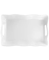 Q SQUARED RUFFLE MELAMINE 18" X 12" RECTANGULAR TRAY