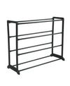 Simplify 12 Pair Stackable Shoe Rack In Black