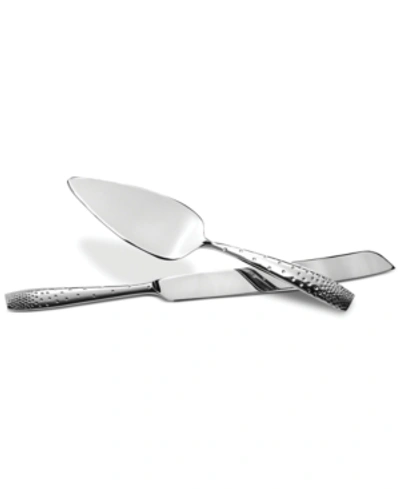 Nambe 'dazzle' 2-piece Cake Serving Set In Silver