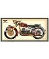 EMPIRE ART DIRECT "HOLY FURIOUS MOTORBIKE" DIMENSIONAL COLLAGE FRAMED GRAPHIC ART UNDER GLASS WALL ART